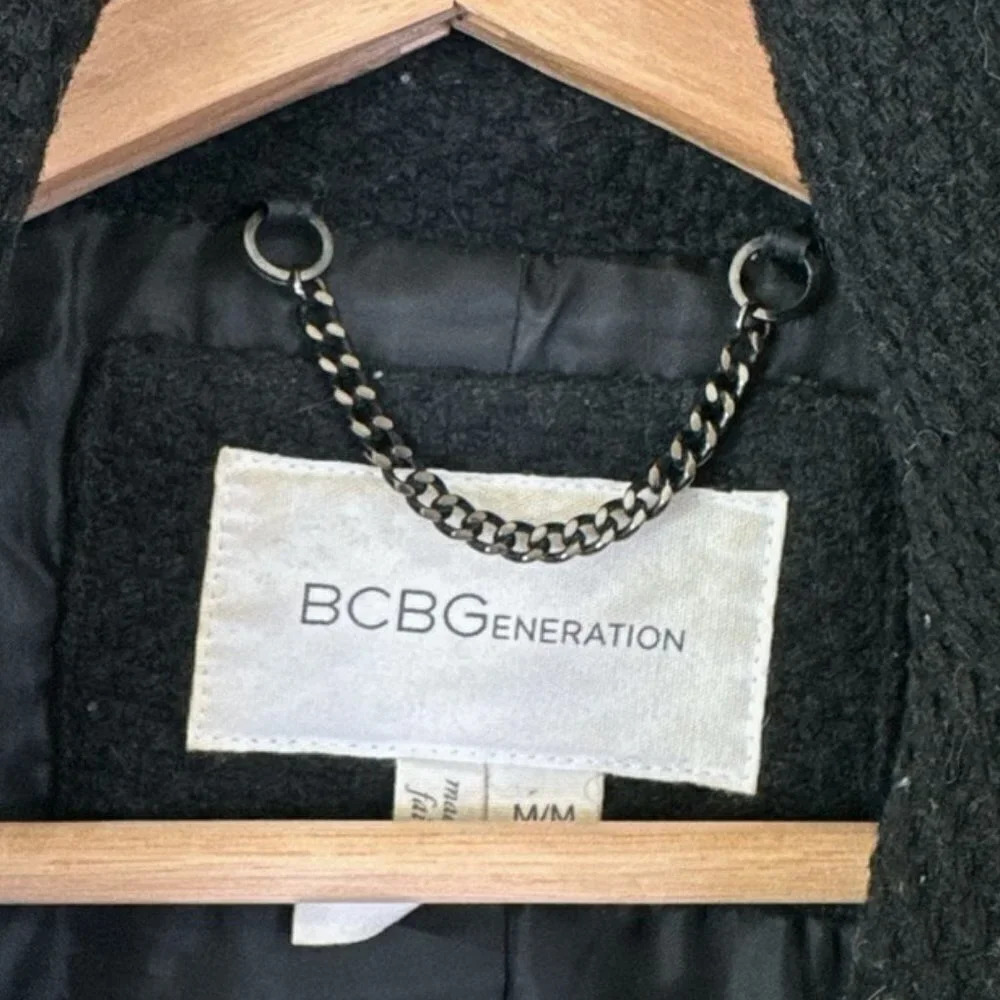 BCBGeneration Quilted Textured Long Asymmetric Zipper Jacket - Picture 13 of 16